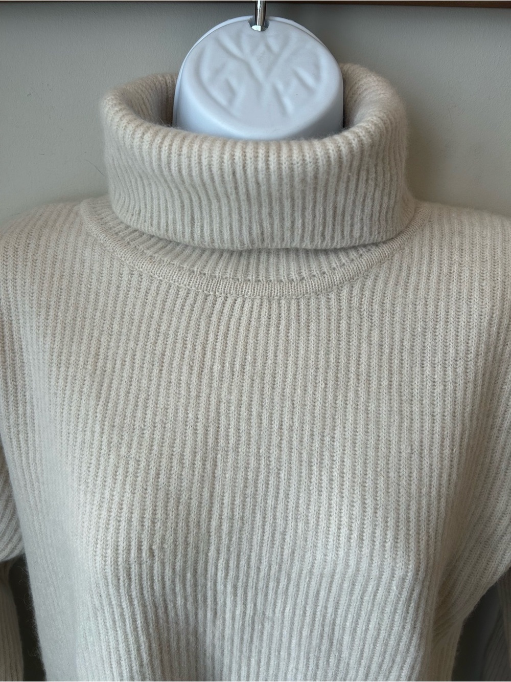 Lambswool and Angora Vintage Turtleneck Sweater Quiet Luxury 90s Minimalism